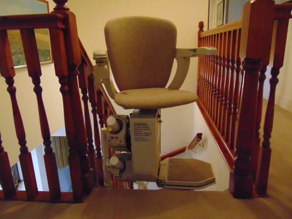 Halton signature used stairlift manual turning swivel seat