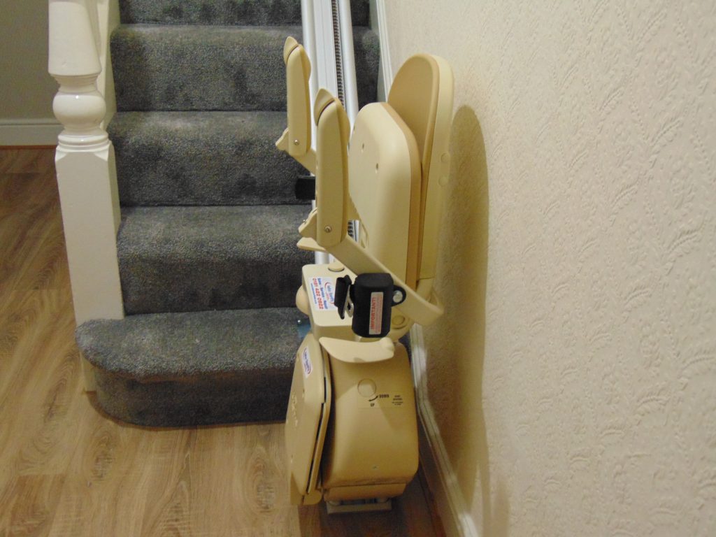 Reconditioned Brooks Slimline Stairlift Folded 03