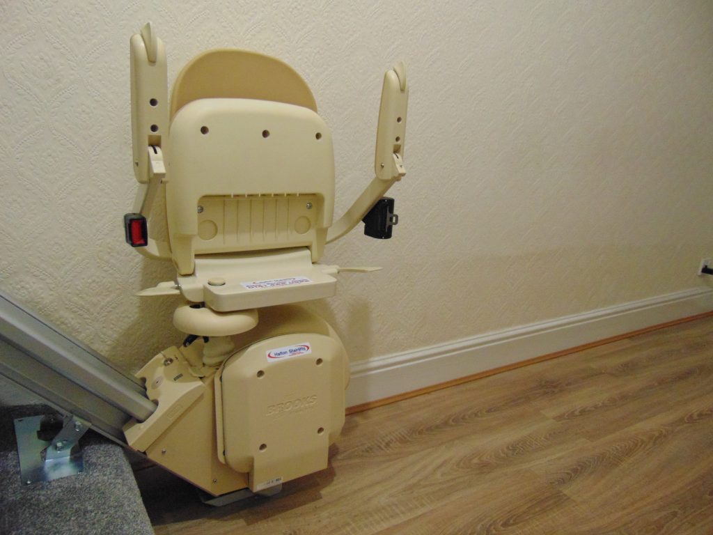 Reconditioned Brooks Slimline Stairlift Folded 07