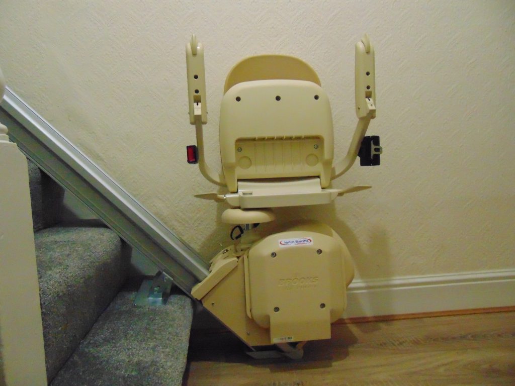 Reconditioned Brooks Slimline Stairlift Folded 09