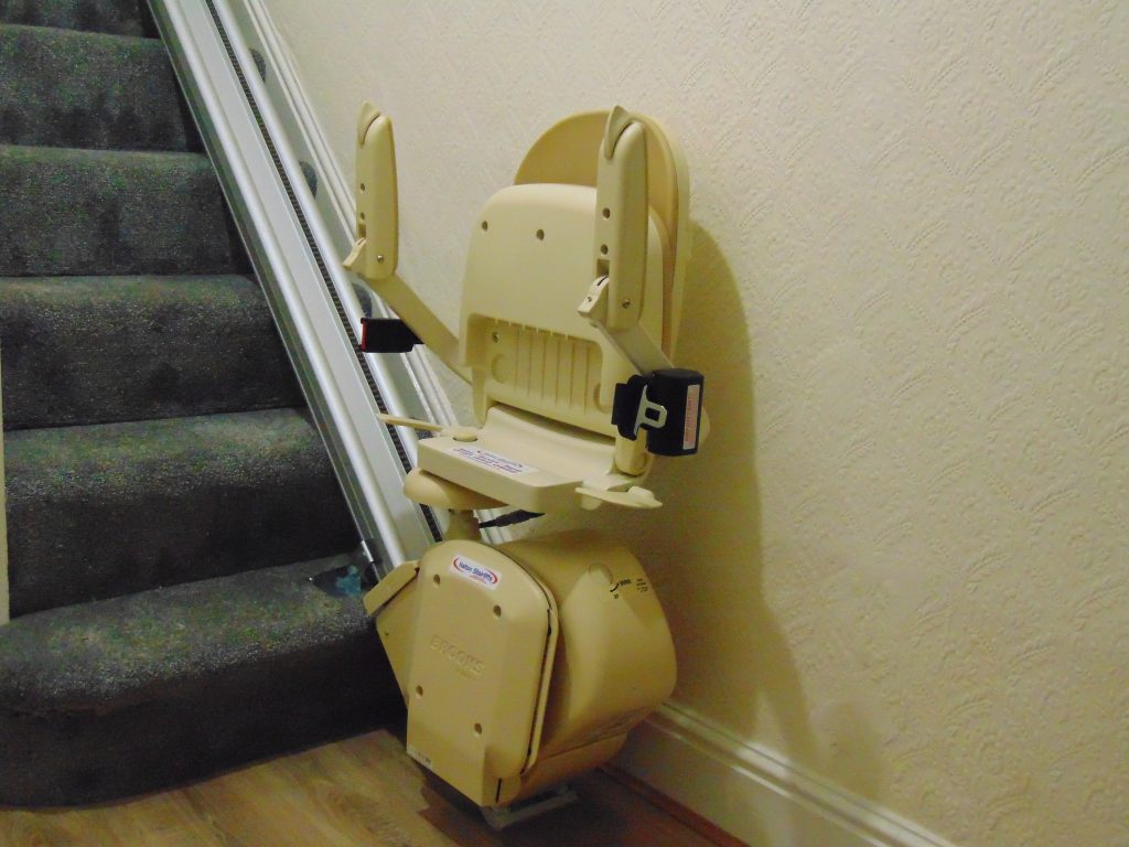 Reconditioned Brooks Slimline Stairlift Folded