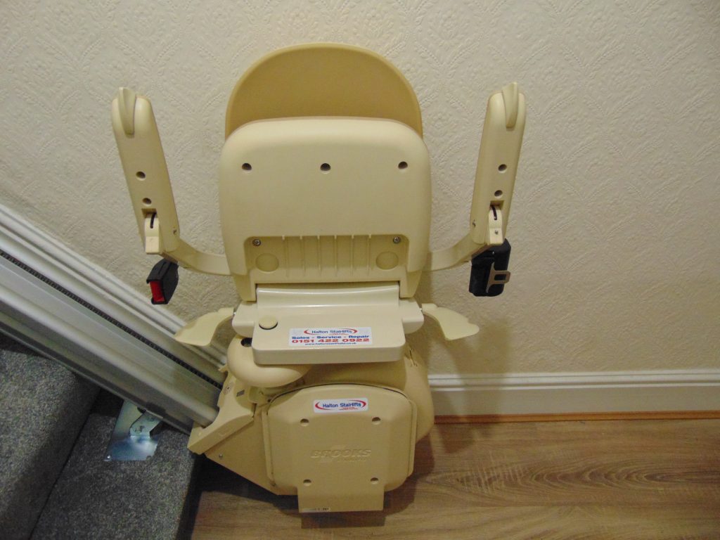 Refurbished Brooks Acorn 130 Slimline Stairlift Folded 01