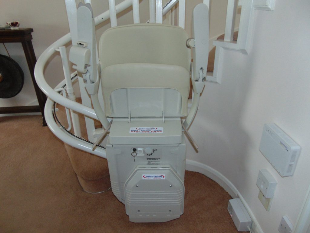 Stannah 260 Starla Sienna Folded Curved Stairlift Chair Lifts UK