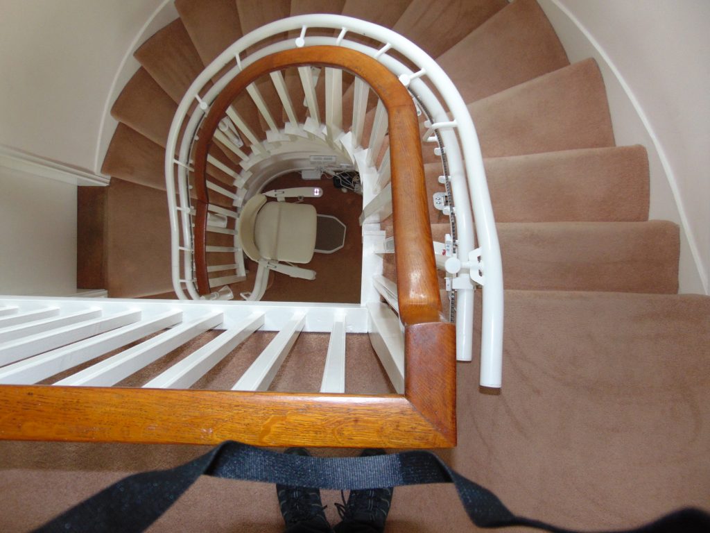 Stannah 260 Starla Spiral Curved Stair Lift Chairlifts Internal Bends Stair Lifts