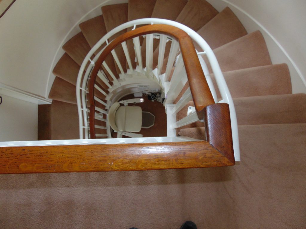 Stannah 260 Starla Spiral Curved Stair Lift Chairlifts Internal Bends Stair Lifts UK