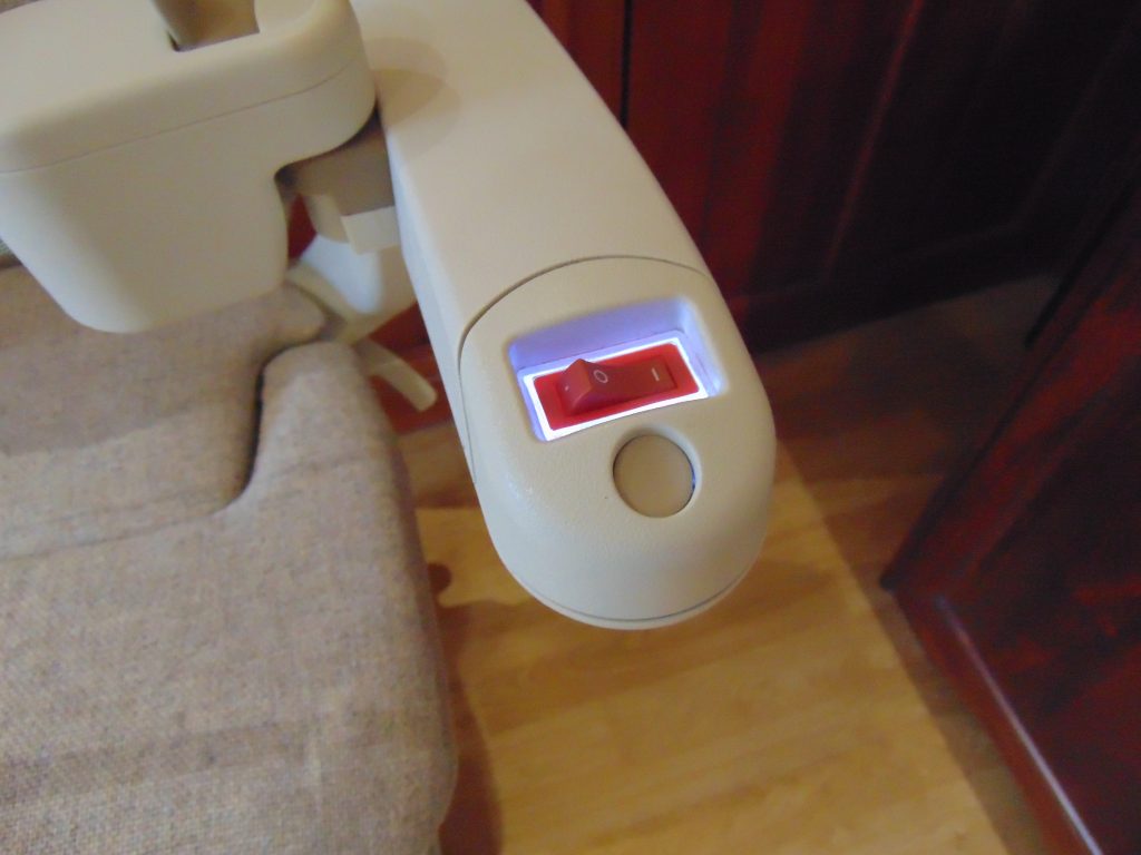 stannah stairlifts powered footrest button
