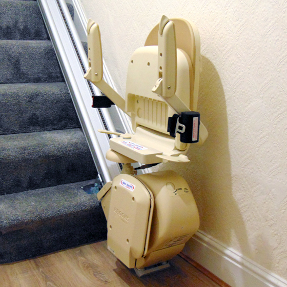 Reconditioned-Brooks-Slimline-Stairlift-Folded