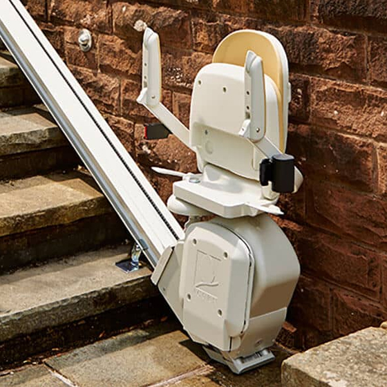 Halton-Outdoor-Stairlift-folded-Halton-Stairlifts